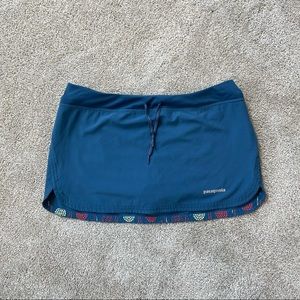 Blue Patagonia athletic skort, Size Medium